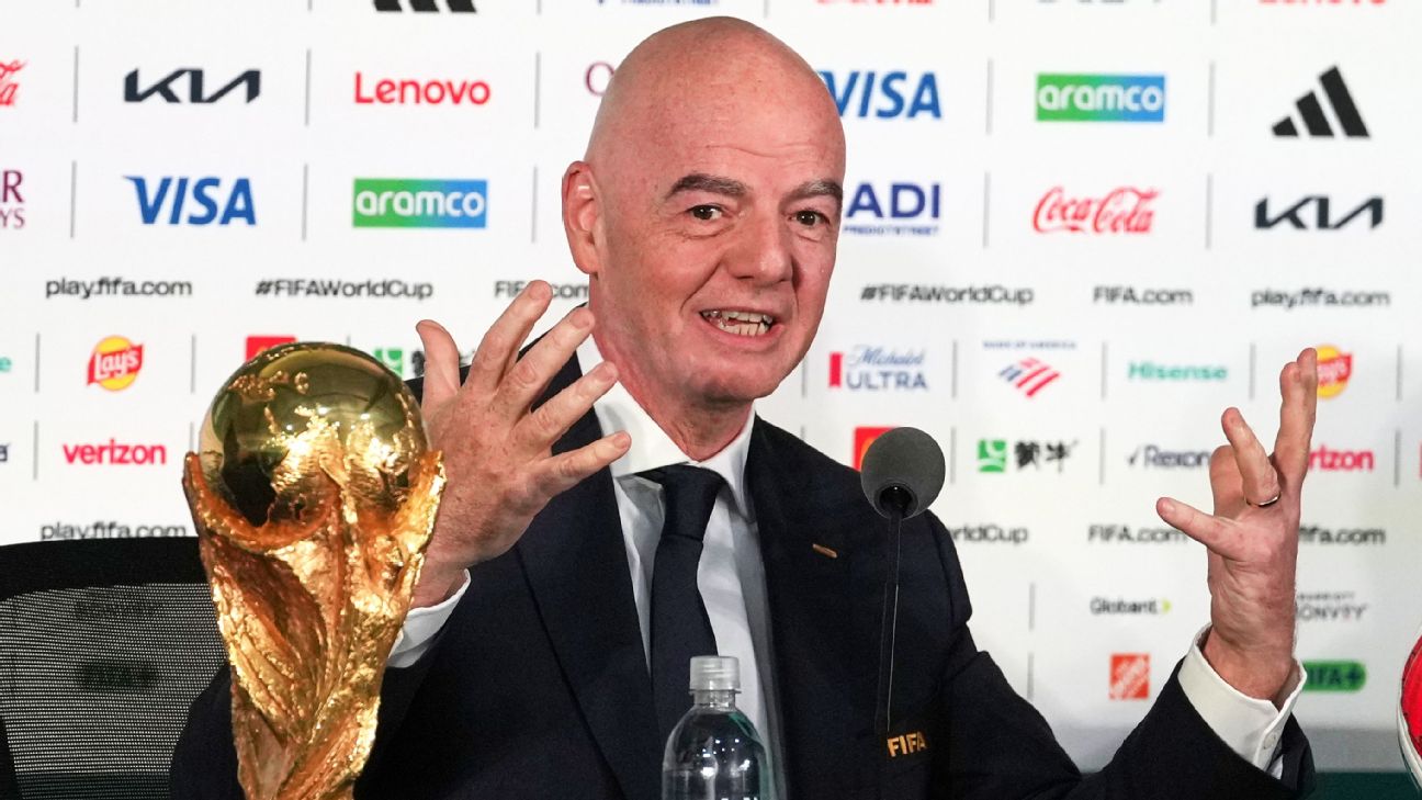 因凡蒂诺谈世界杯签证与票价：FIFA主张先冷静处理
