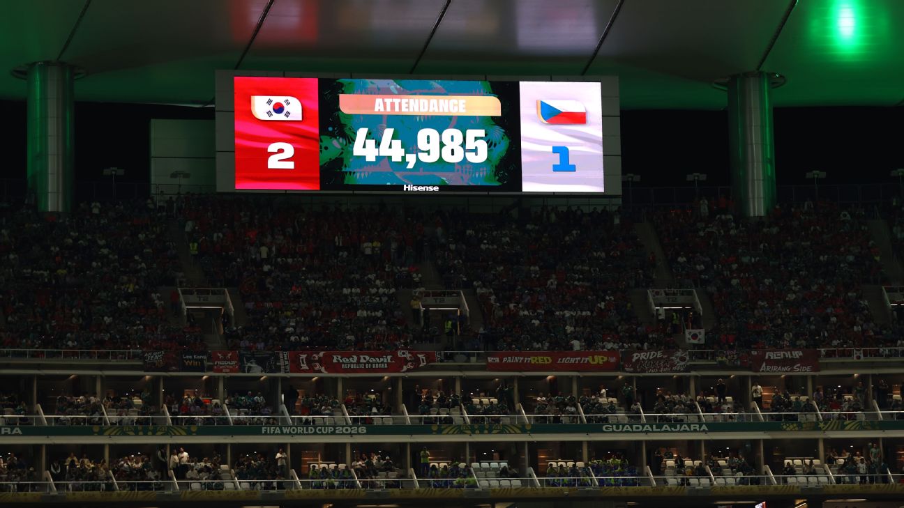 FIFA为南韩捷克战上座数据辩护：44985人真相何在